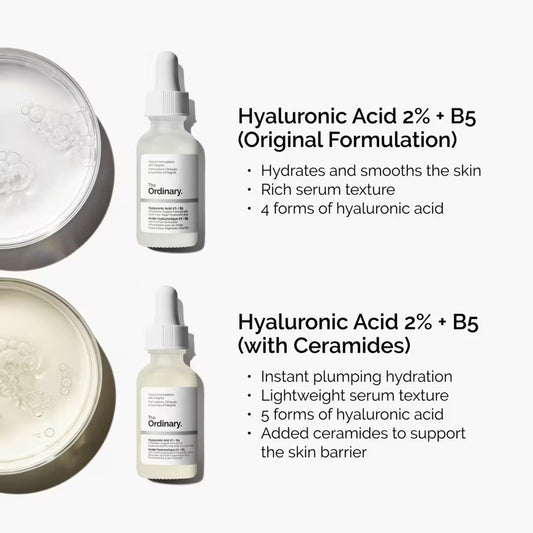 The Ordinary Sérum Hidratante con Ácido Hialurónico 2% + B5 con Ceramidas - 30 mL - Ulta Beauty