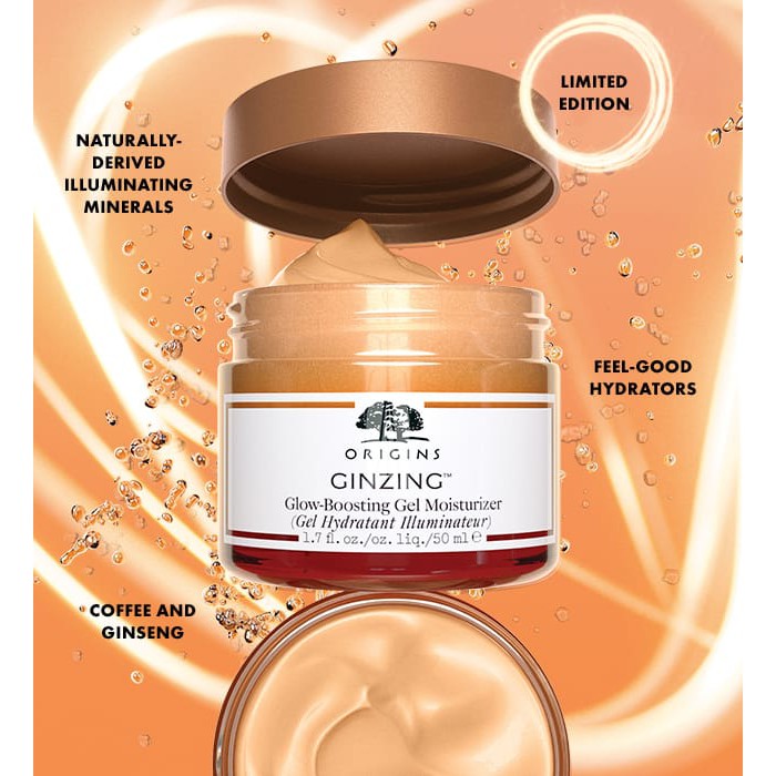 Origins Ginzing Glow-Boosting Gel Mouisturizer – Gel Hydratant Illuminateur – 1.7 FL OZ