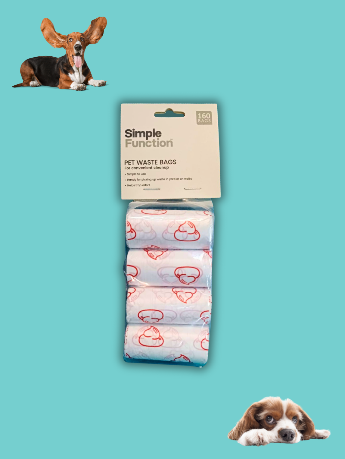 Pet Waste Bags - 160 bags