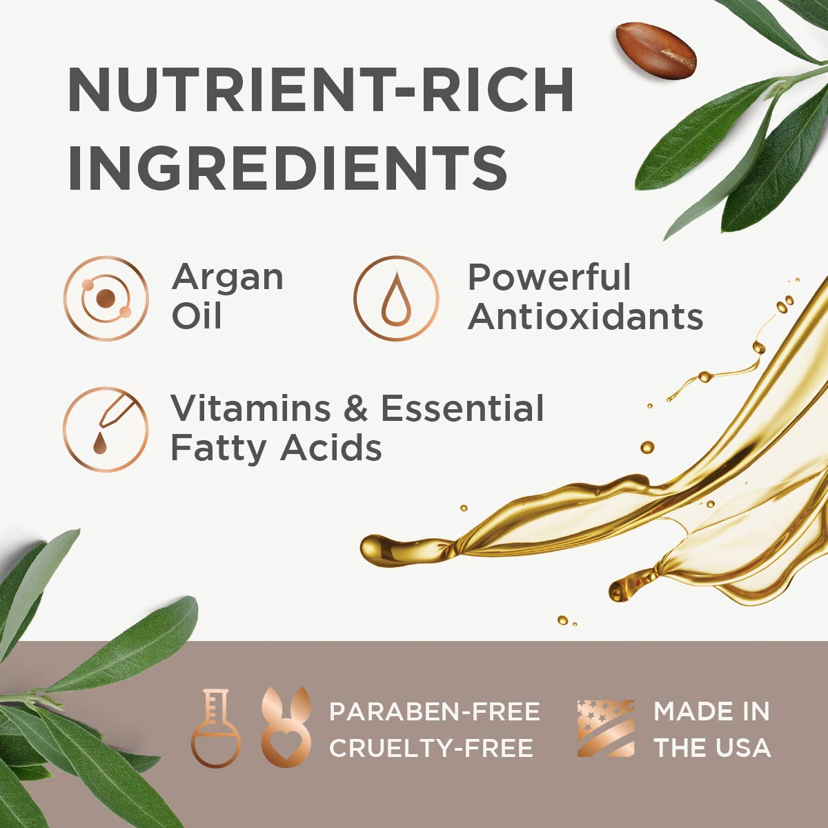 Argan Magic Nourishing Hair Cream. Hydrates, conditions and eliminates frizz. Paraben-Free. 8.5 FL OZ