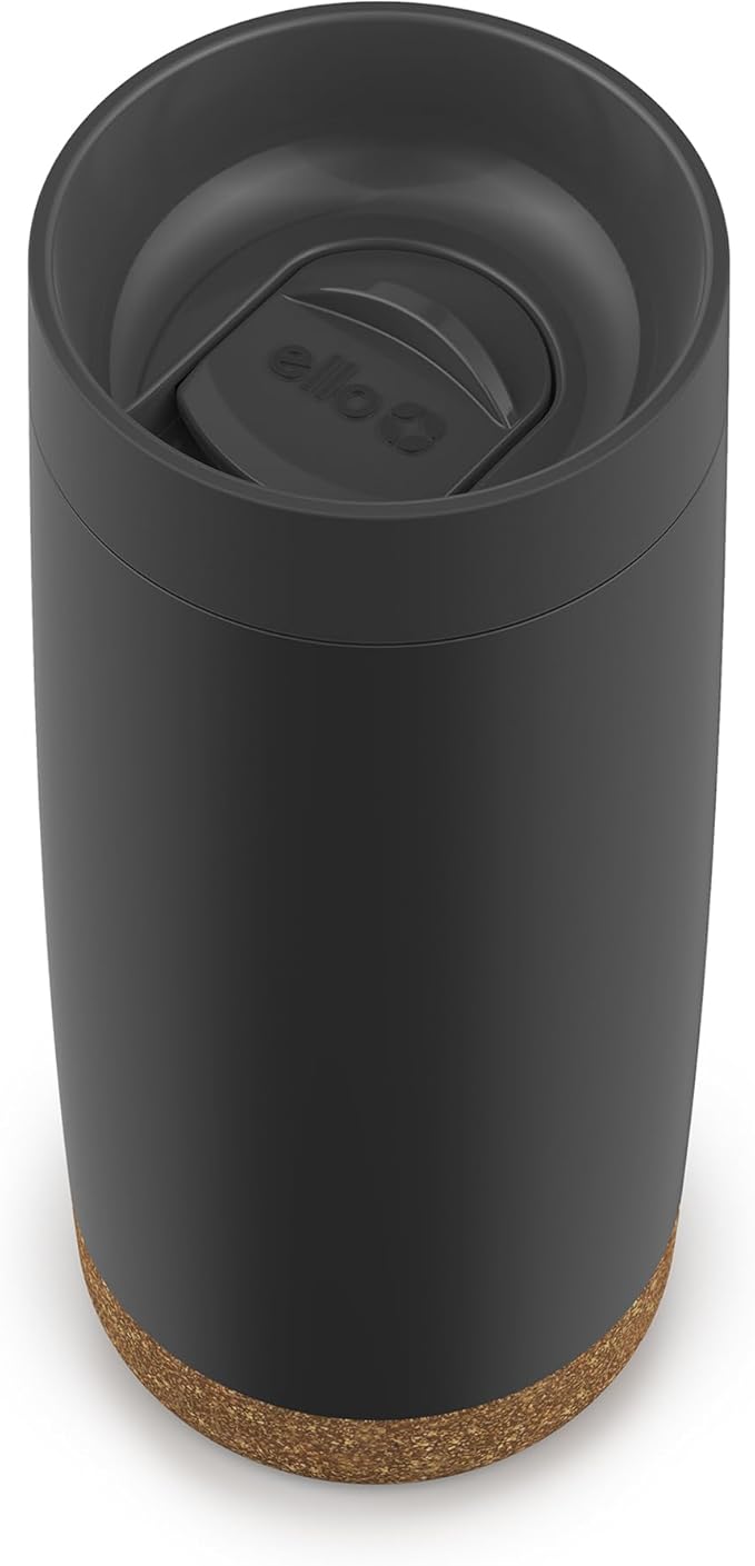 Ello Built-IN coaster Travel Mug - 20 hrs cold, 5 hrs hot, 16 OZ