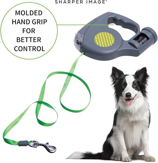 Sharper Image - 3 in 1 Retractable Leash - Great for Night Walks