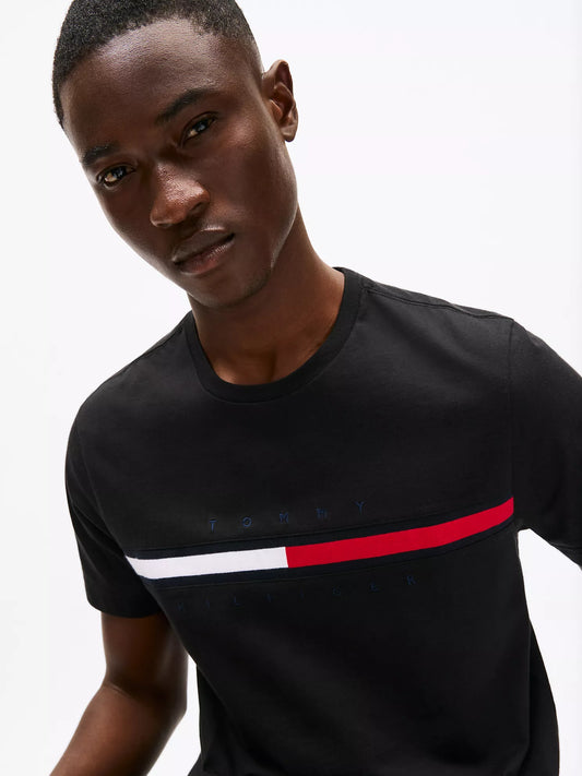 Embroidered Flag Logo T-Shirt