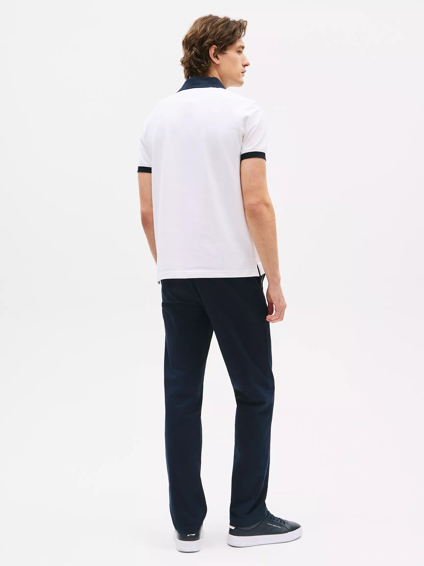 Embroidered Stripe Regular Fit Polo