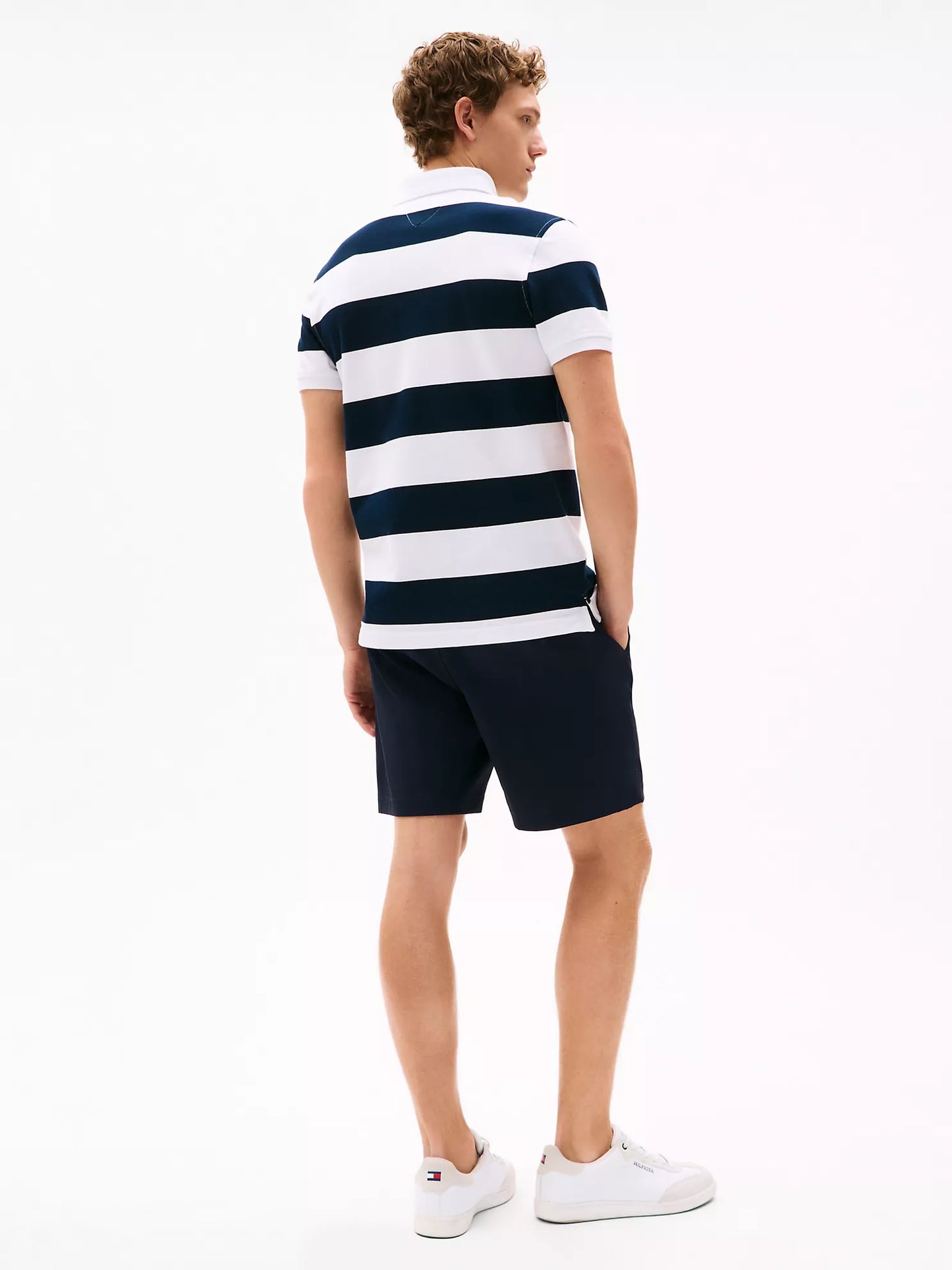 Slim Fit Rugby-Stripe Polo