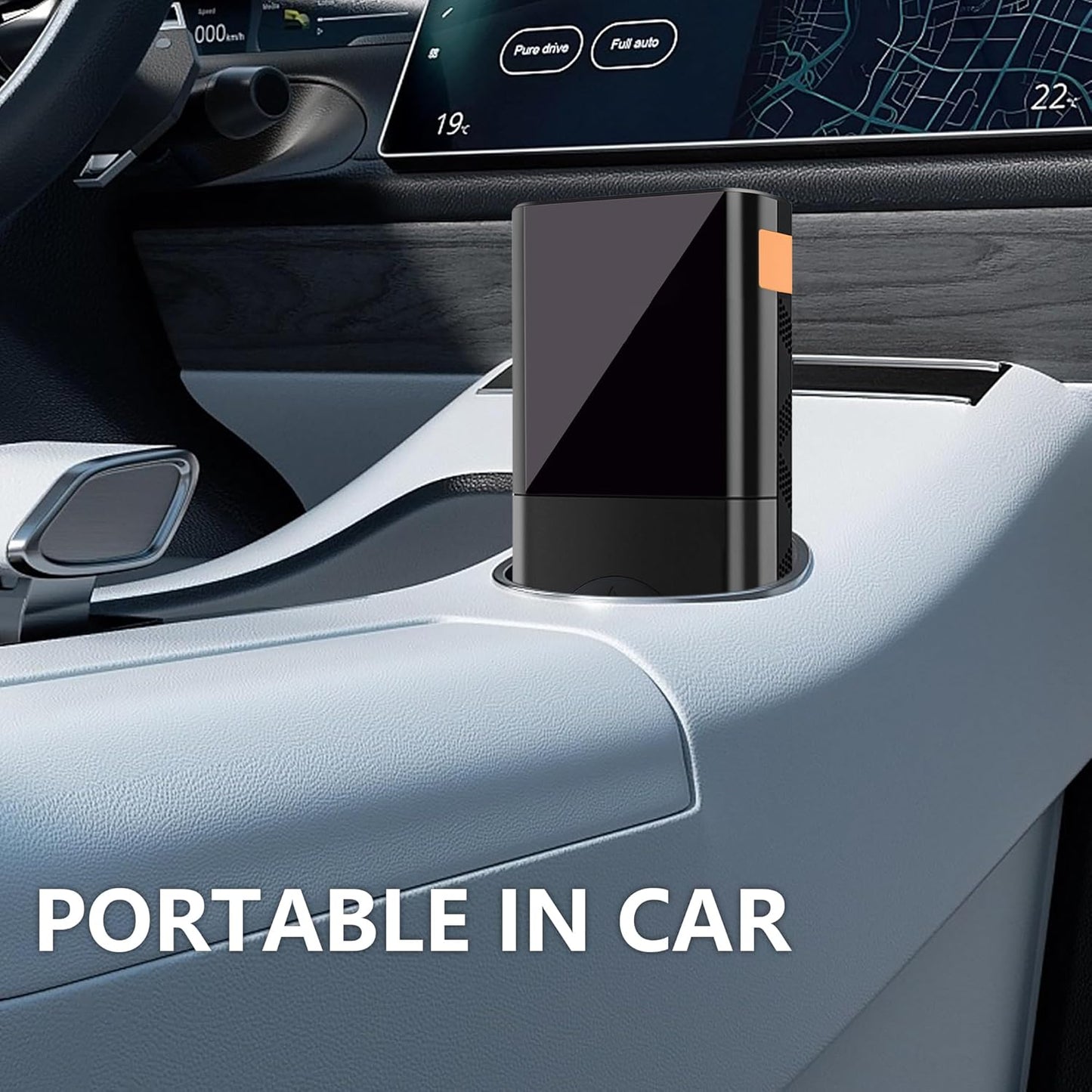 Arrancador portátil de autos con potencia de 3000 A, ideal para motores de gasolina de hasta 9.0 L y diésel de hasta 7.0 L. Funciona como amplificador de batería de 12 V e incluye luz integrada para mayor practicidad.