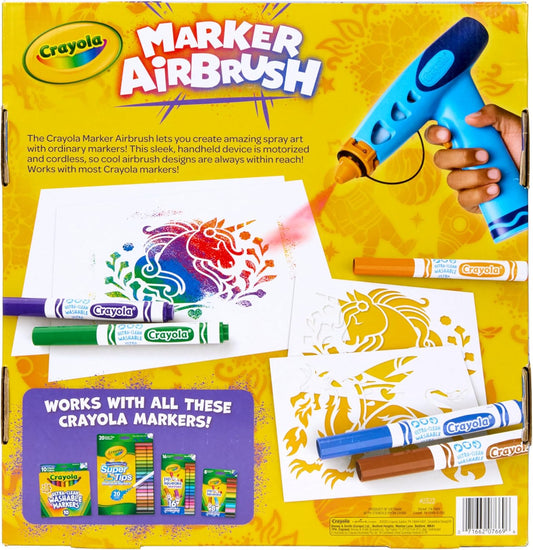 Crayola Kit de Arte en Aerosol con Aerógrafo y Marcadores