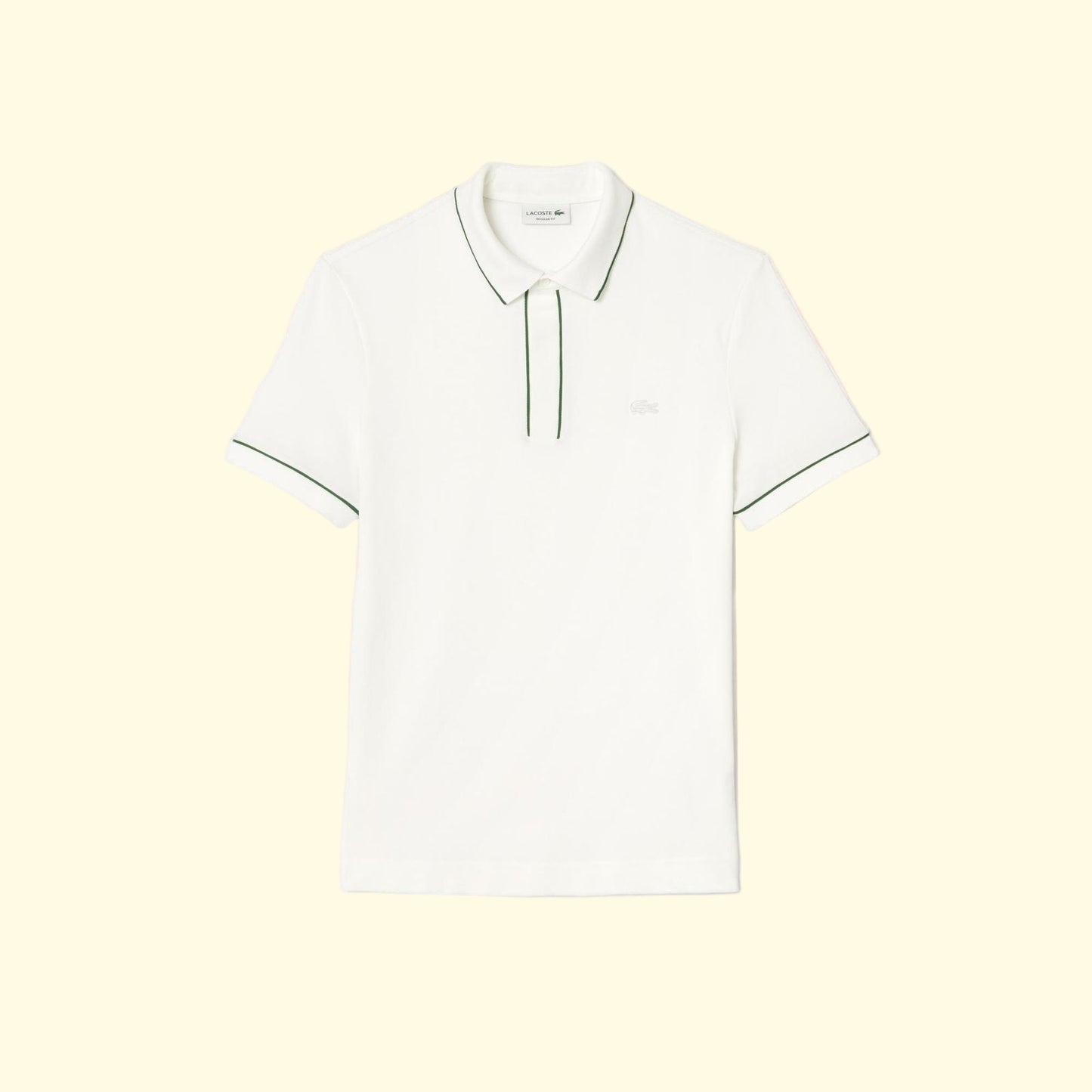 Polo Lacoste Regular Fit para hombre – Blanco