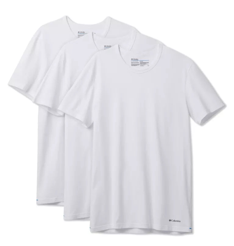 3 Pack Columbia Crew Neck T-Shirt – Cotton Performance