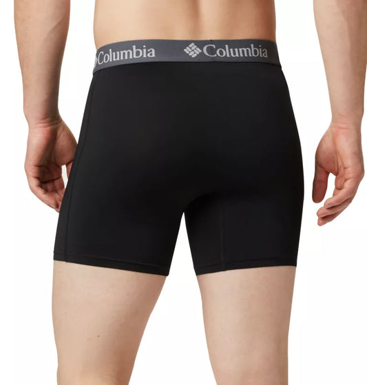 Boxer Columbia. 3 High-Performance Stretch Boxer Briefs. Azul, Gris, Azul Oscuro