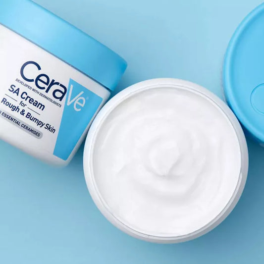 CeraVe SA Cream for Rough & Bumpy Skin, 3 Essential Ceramides. Moisturizing Cream with salicylic acid & vitamin D – 12 OZ