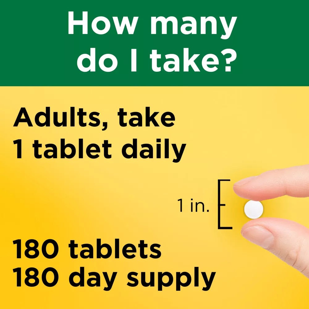 NatureMade Iron 65 mg (325 mg Ferrous Sulfate). For Iron deficiency - 180 Tablets