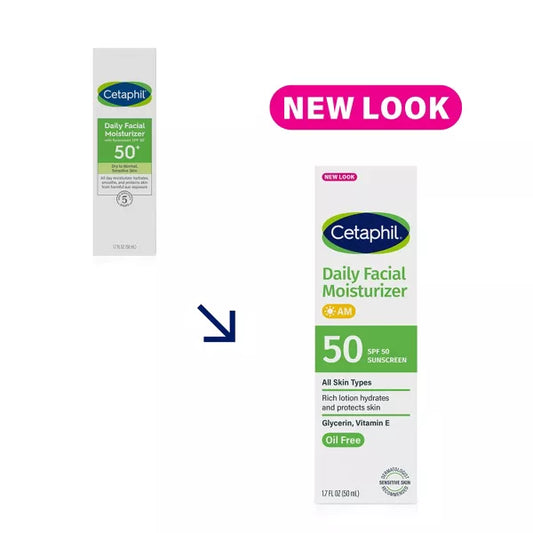 Cetaphil Daily Face Moisturizer with SPF 50 Broad Spectrum - 1.7 fl oz