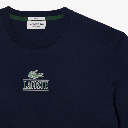 Camiseta unisex de algodón pesado – Azul navy (Regular Fit) - Lacoste