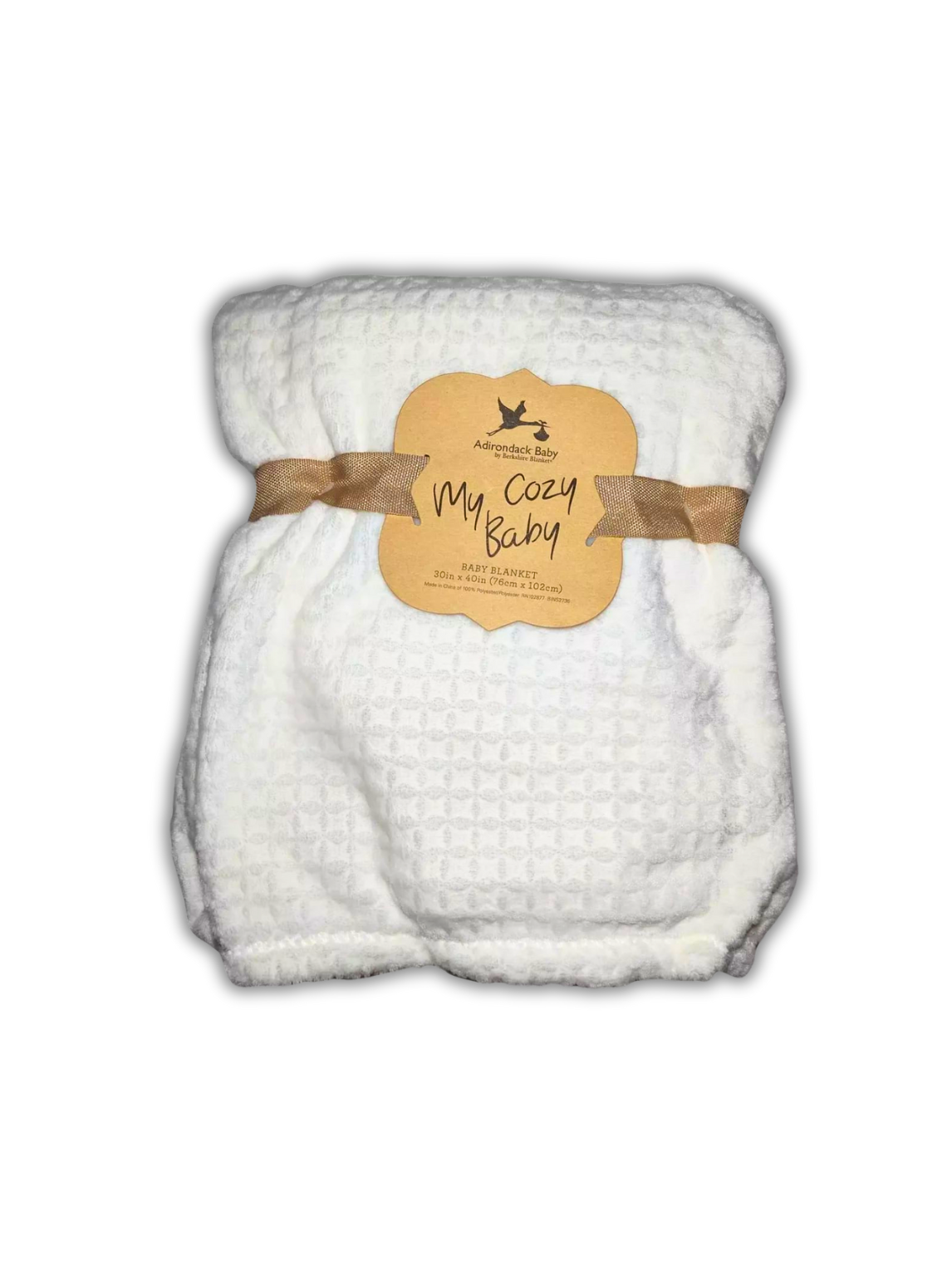 My Cozy Baby Blanket, 30 x 40 '' - White