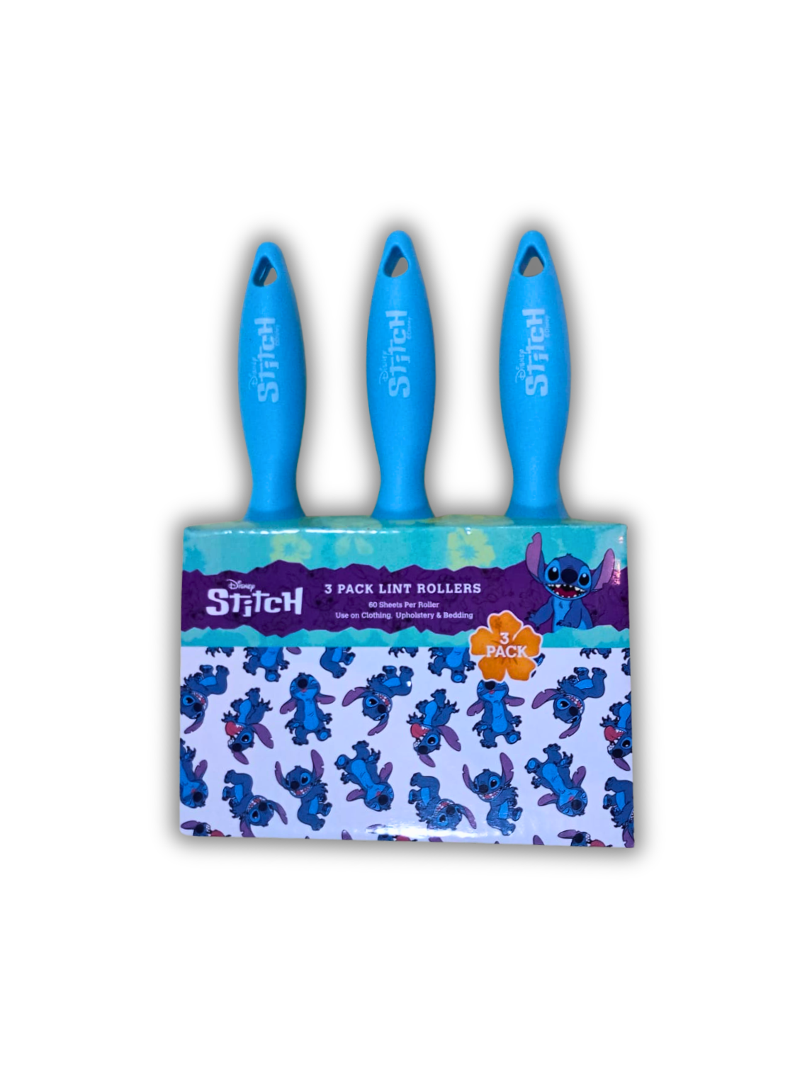 3 Pack Lint Rollers - Stitch Disney