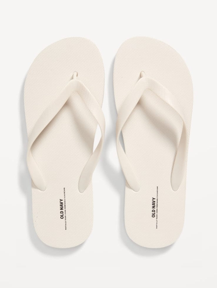 Old Navy – Sandalias de dedo para hombre, color blanco