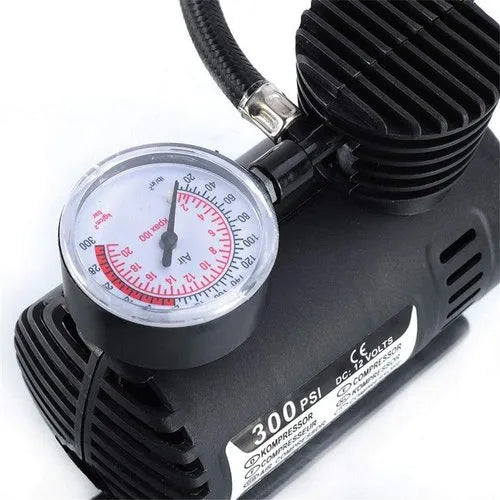 STP 300 PSI Tire Inflator with Air Pressure Gauge