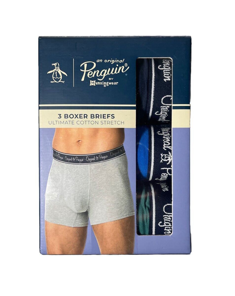 Boxer Penguin. 3 Boxer Briefs. Ultimate Cotton Stretch