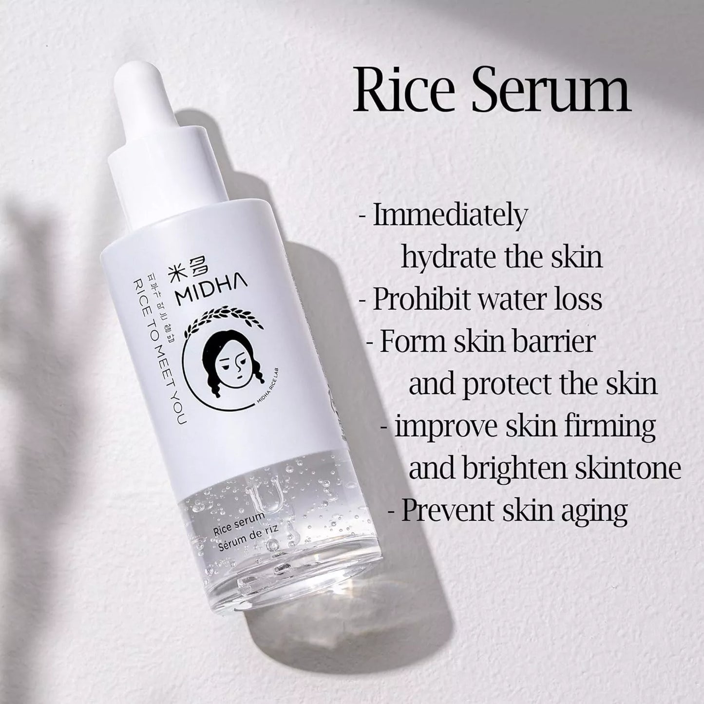 Midha Rice Serum, Made in Korea, 1.69 FL OZ.