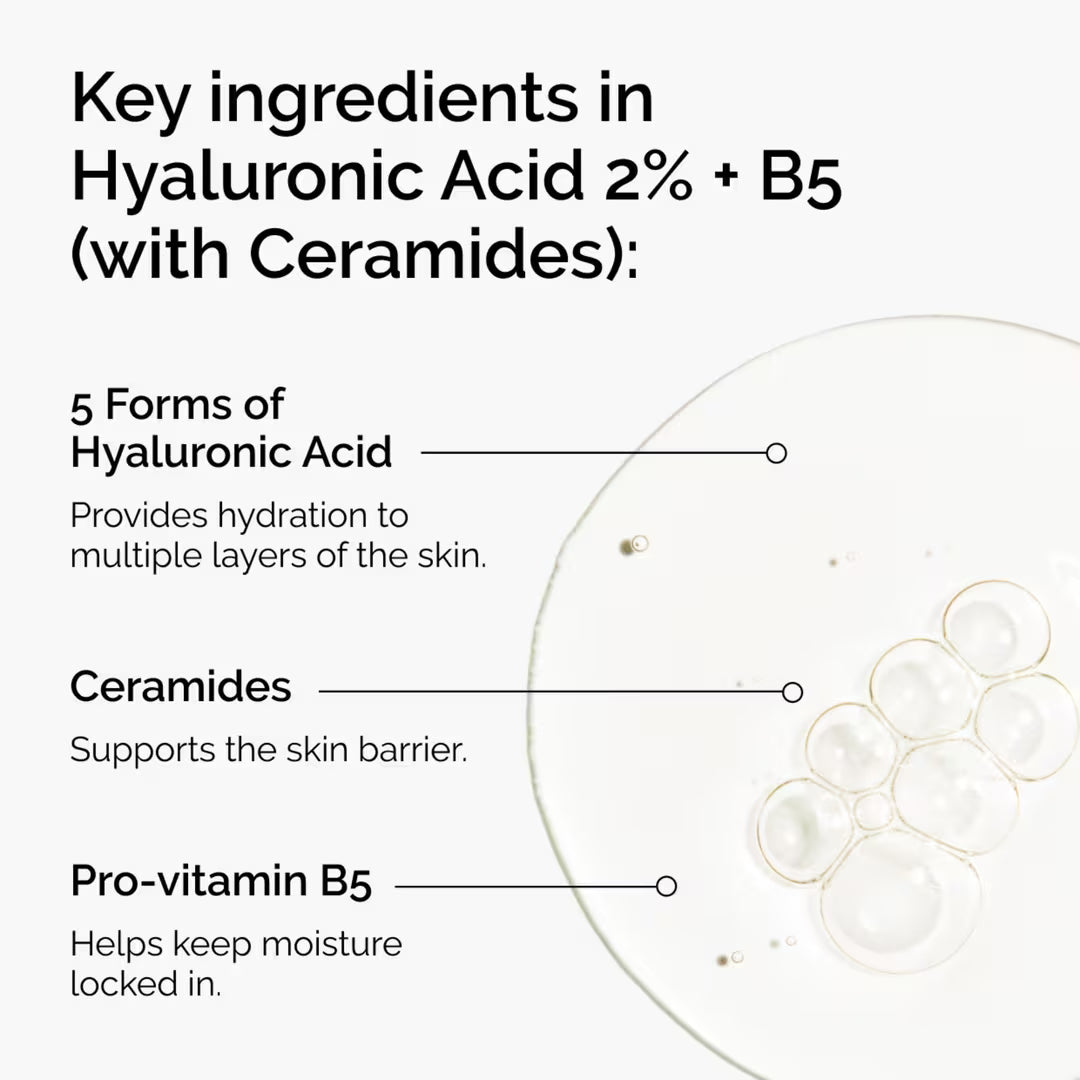 The Ordinary Sérum Hidratante con Ácido Hialurónico 2% + B5 con Ceramidas - 30 mL - Ulta Beauty