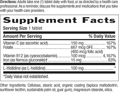 Country Life – Iron Aid (Hierro con Vitaminas C, B12 y Ácido Fólico) – Libre de Gluten
