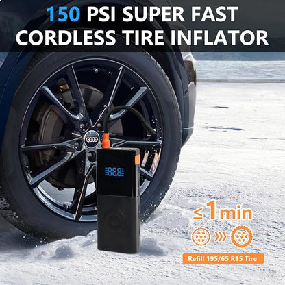 Arrancador portátil de autos con potencia de 3000 A, ideal para motores de gasolina de hasta 9.0 L y diésel de hasta 7.0 L. Funciona como amplificador de batería de 12 V e incluye luz integrada para mayor practicidad.