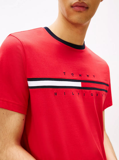Embroidered Flag Logo T-Shirt
