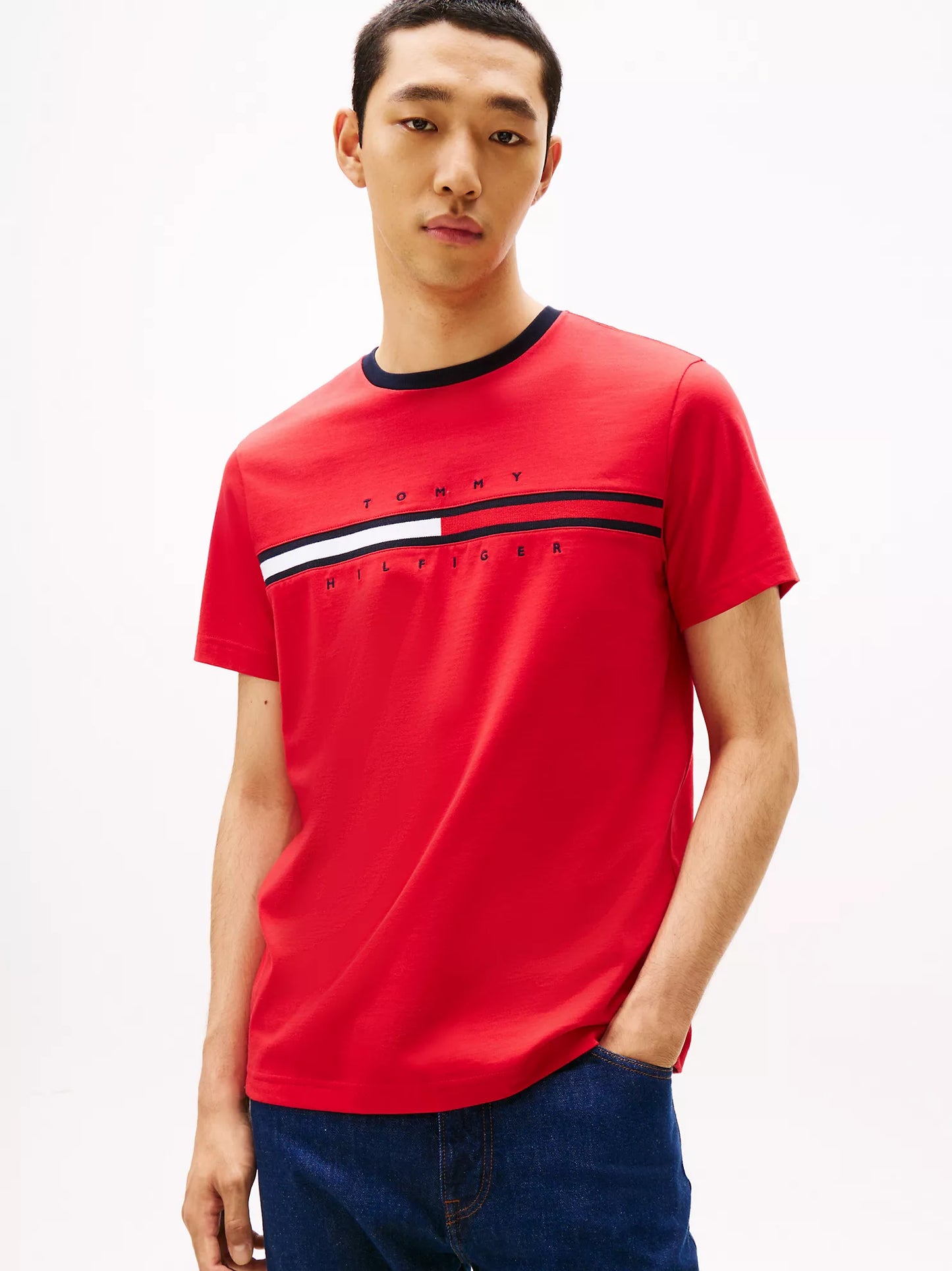 Embroidered Flag Logo T-Shirt