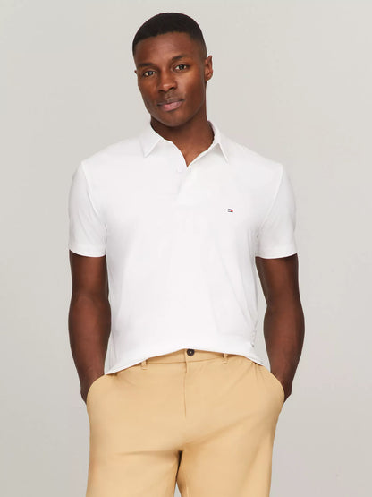 Tommy Hilfiger – Polo Técnico Regular Fit – Blanco