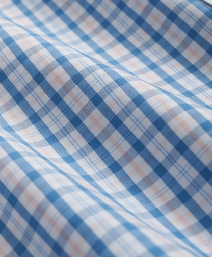 Camisa deportiva a cuadros, con cuello abotonado tipo polo, de popelina sin planchado – Brooks Brothers
