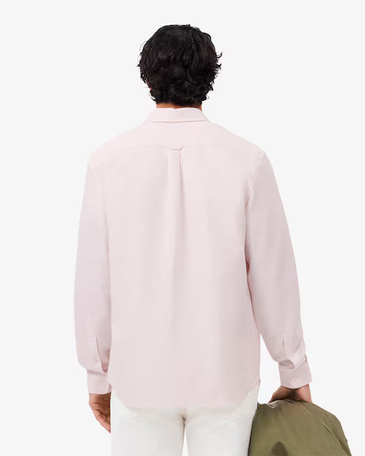 Camisa Lacoste Oxford para Hombre – Regular Fit, Manga Larga