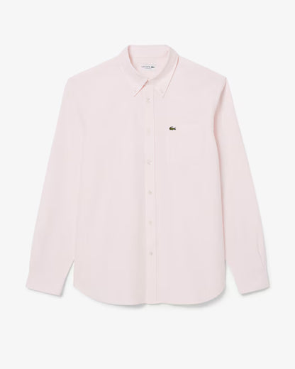 Camisa Lacoste Oxford para Hombre – Regular Fit, Manga Larga