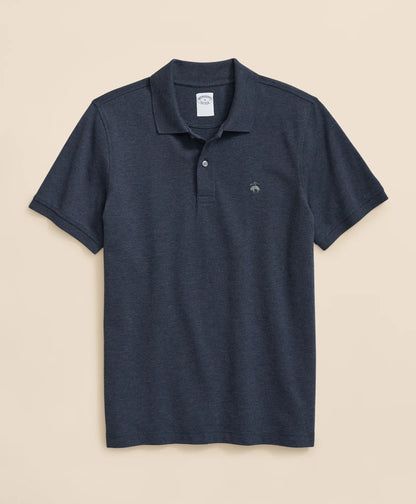 Brooks Brothers – Camisa Polo Piqué de Manga Corta con Logo – Azul Navy