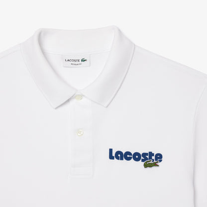 Lacoste – Camisa Polo L.12.12 Regular Fit con Efecto Lavado para Hombre – Blanco