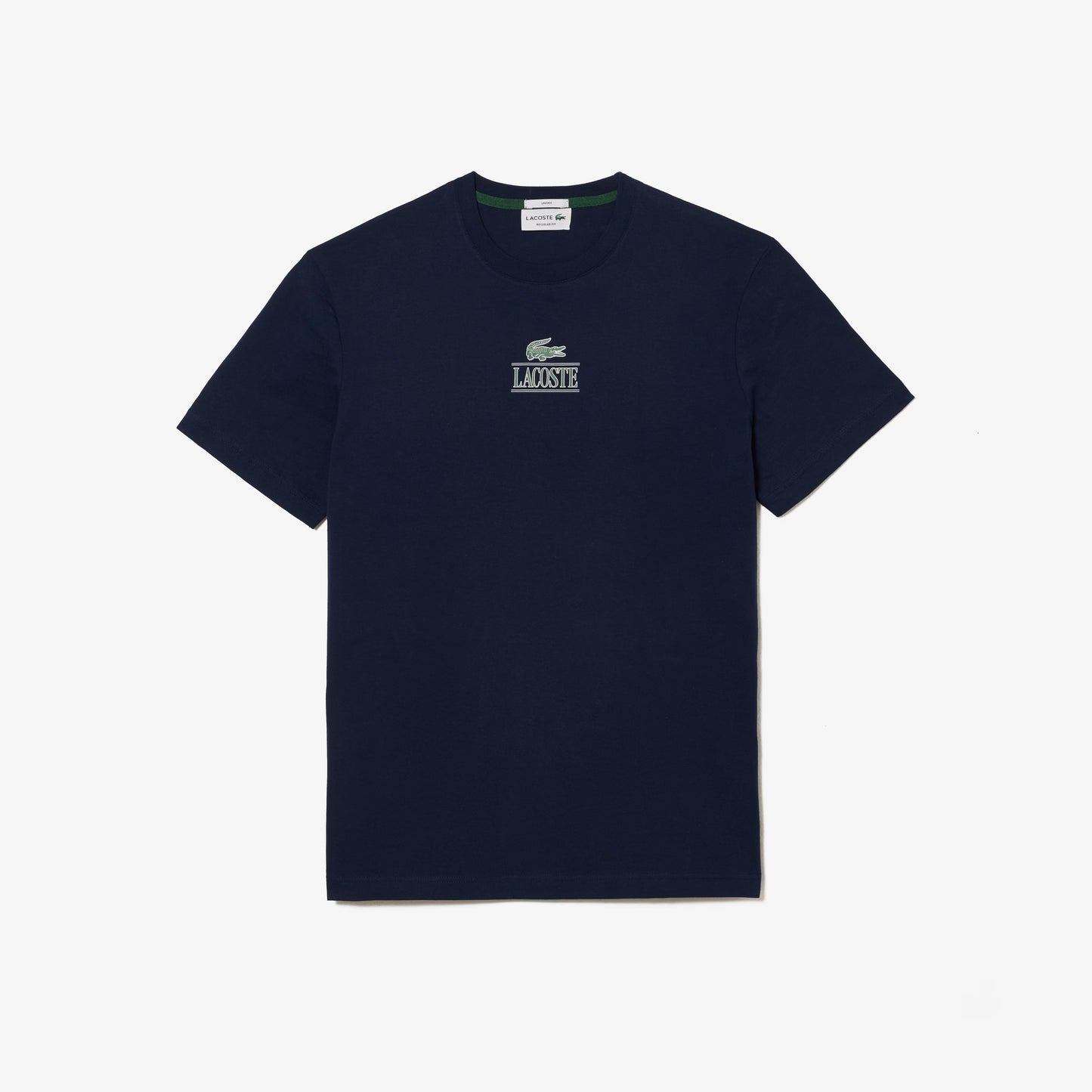 Camiseta unisex de algodón pesado – Azul navy (Regular Fit) - Lacoste