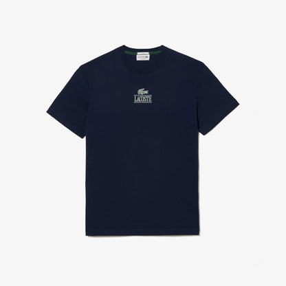 Camiseta unisex de algodón pesado – Azul navy (Regular Fit) - Lacoste