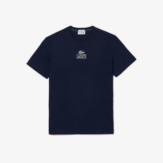 Camiseta unisex de algodón pesado – Azul navy (Regular Fit) - Lacoste