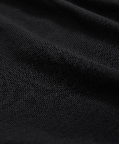 Brooks Brothers – Suéter Polo de Lana Merino – Negro