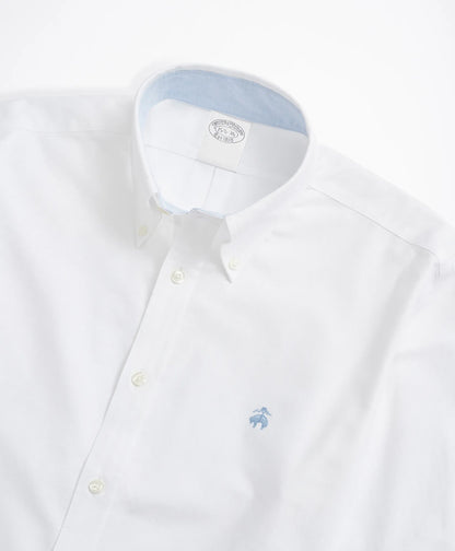 Brooks Brothers – Camisa Oxford Sport de Manga Larga con Botones – Blanco