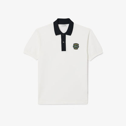 Lacoste – Camisa Polo para Hombre Classic Fit con Logo – Blanco y Negro